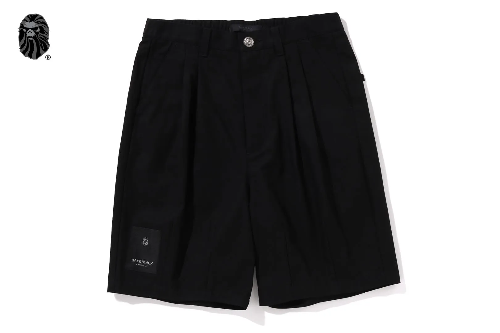 BAPE BLACK PAISLEY LEATHER TRIMMED WORKER SHORTS sold by Bape product image thumbnail 3