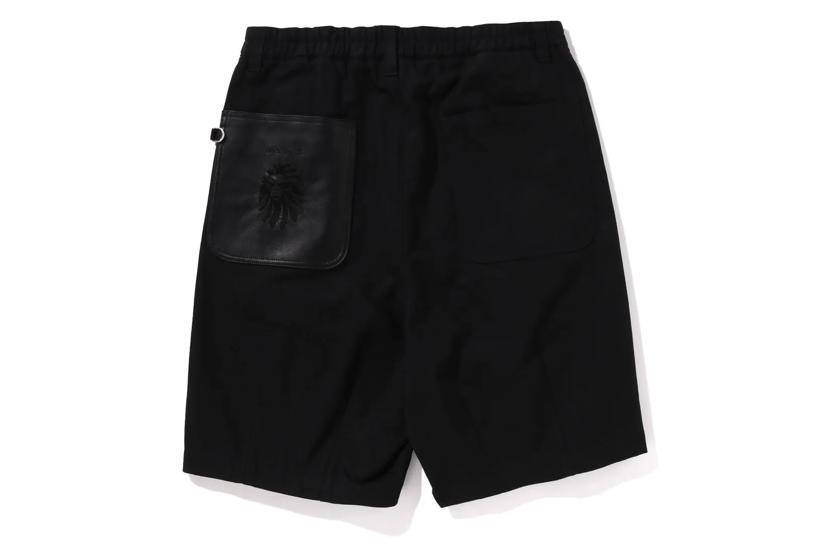 BAPE BLACK PAISLEY LEATHER TRIMMED WORKER SHORTS sold by Bape product image thumbnail 4