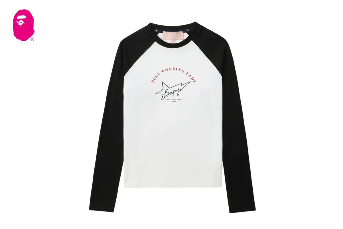 BAPY REGLAN LS TEE sold by Bape