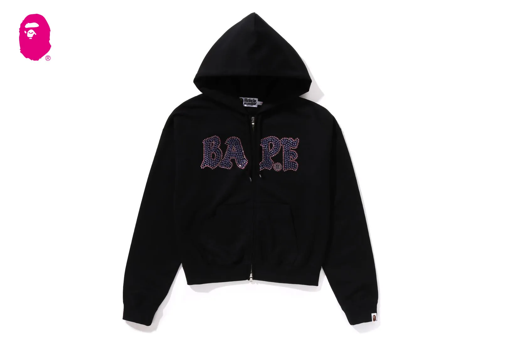 CRYSTAL STONE BAPE ZIP HOODIE sold by Bape