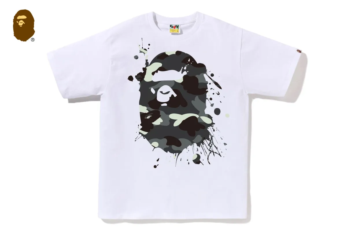 CITY CAMO PAINTING APE HEAD TEE sold by Bape