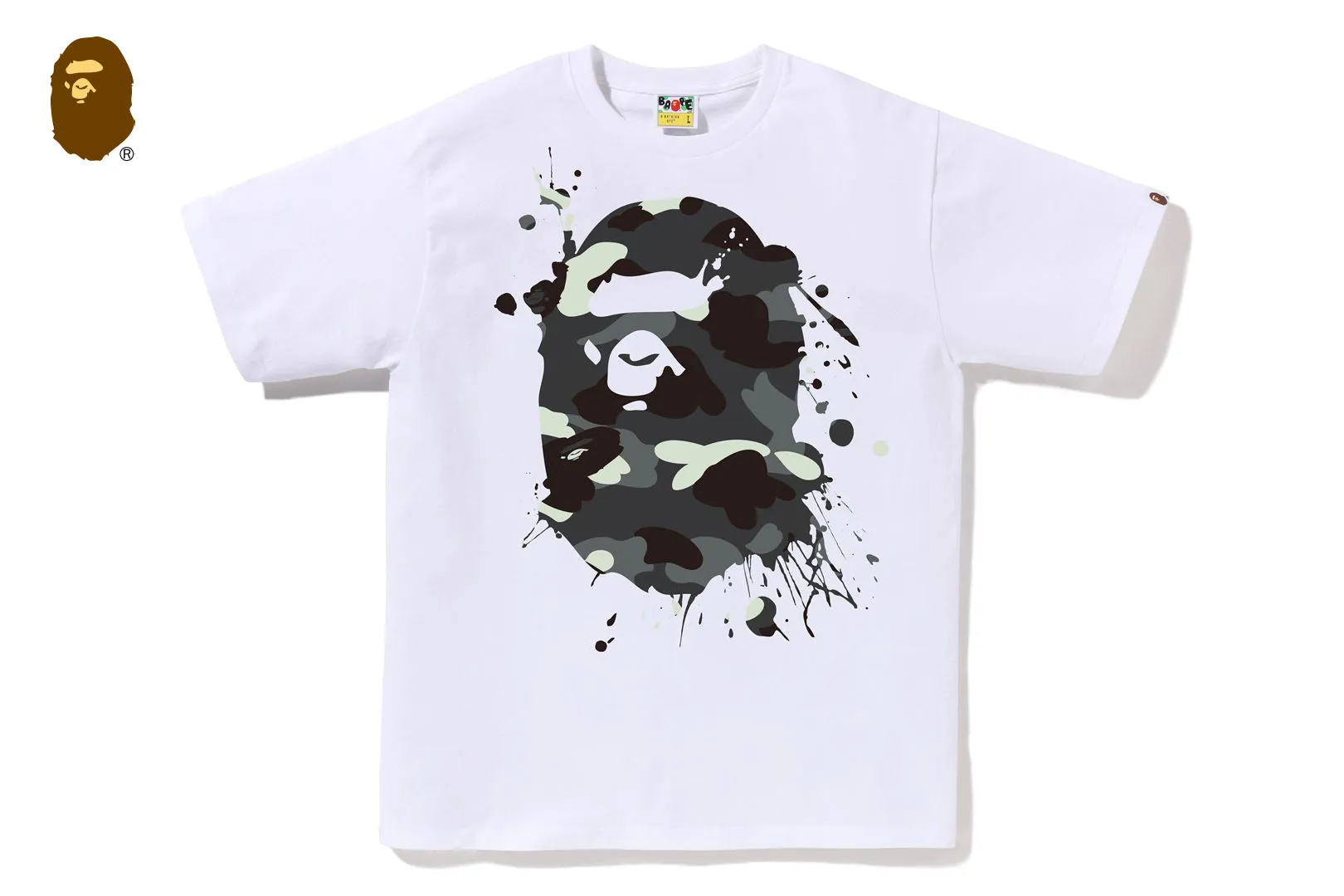 CITY CAMO PAINTING APE HEAD TEE sold by Bape