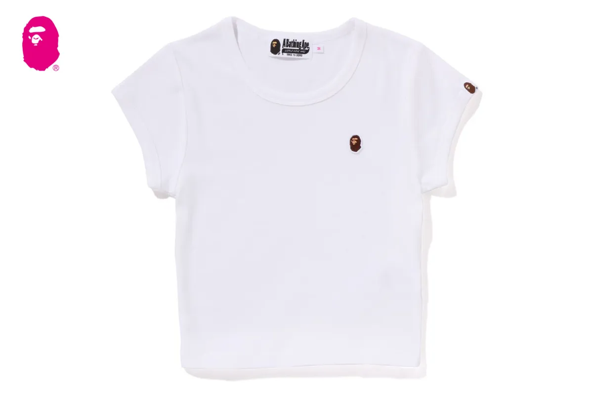 APE HEAD ONE POINT CROPPED TEE sold by Bape