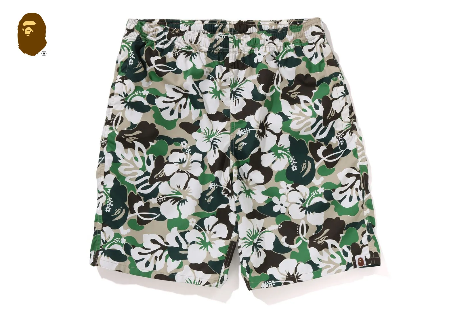 ABC RESORT CAMO BEACH SHORTS sold by Bape