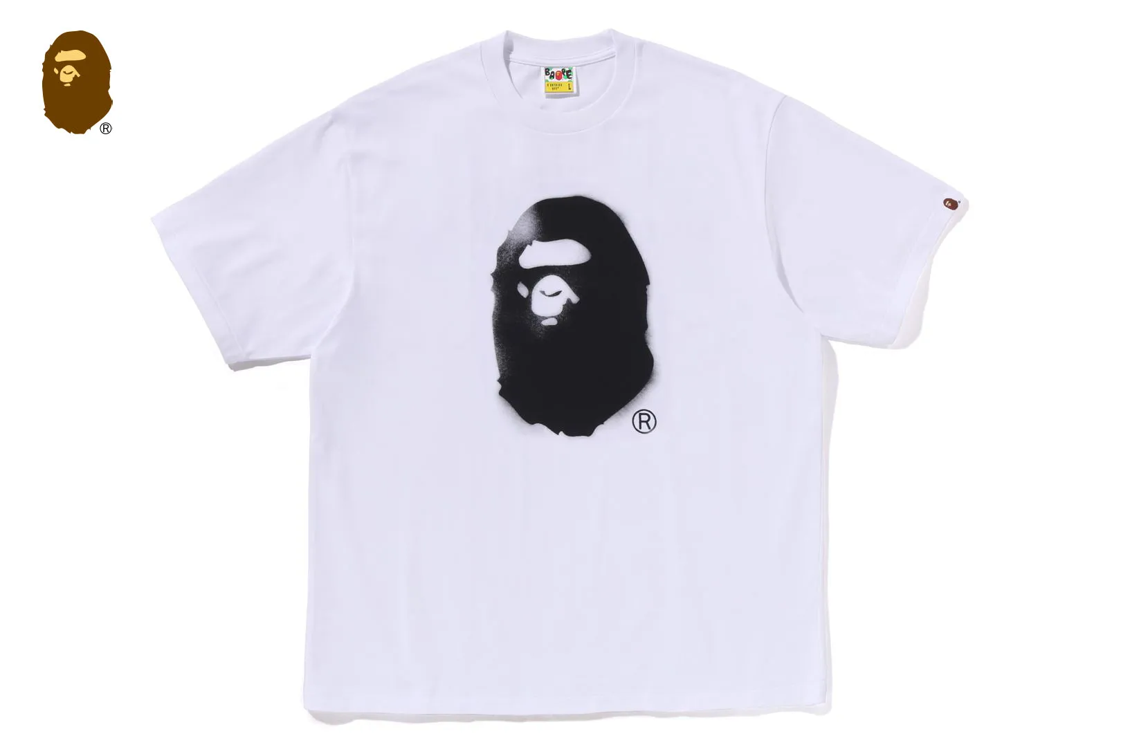 SPRAY PRINT APE HEAD RELAXED FIT TEE #2 sold by Bape