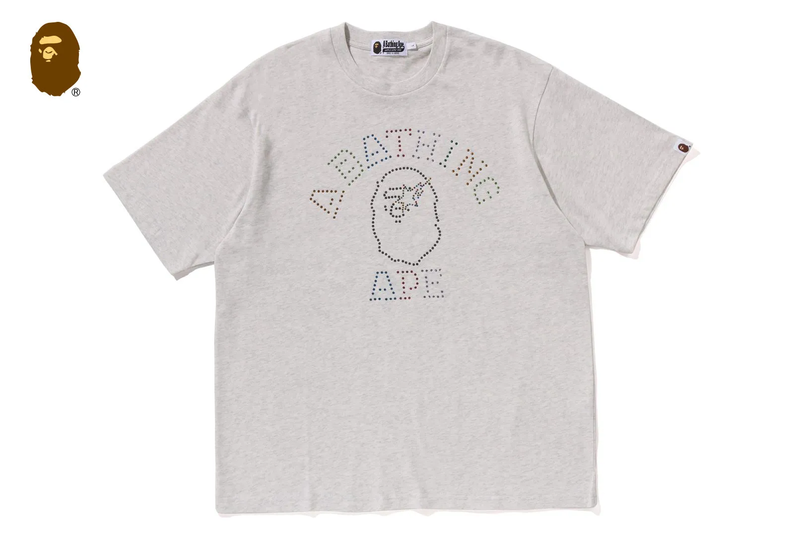 RHINESTONE COLLEGE RELAXED FIT TEE sold by Bape product image thumbnail 4