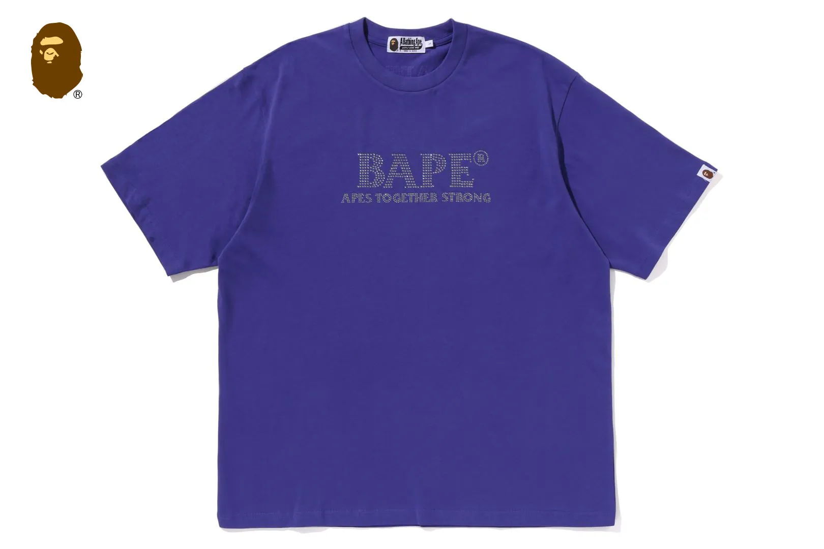 RHINESTONE BAPE LOGO RELAXED FIT TEE sold by Bape product image thumbnail 5