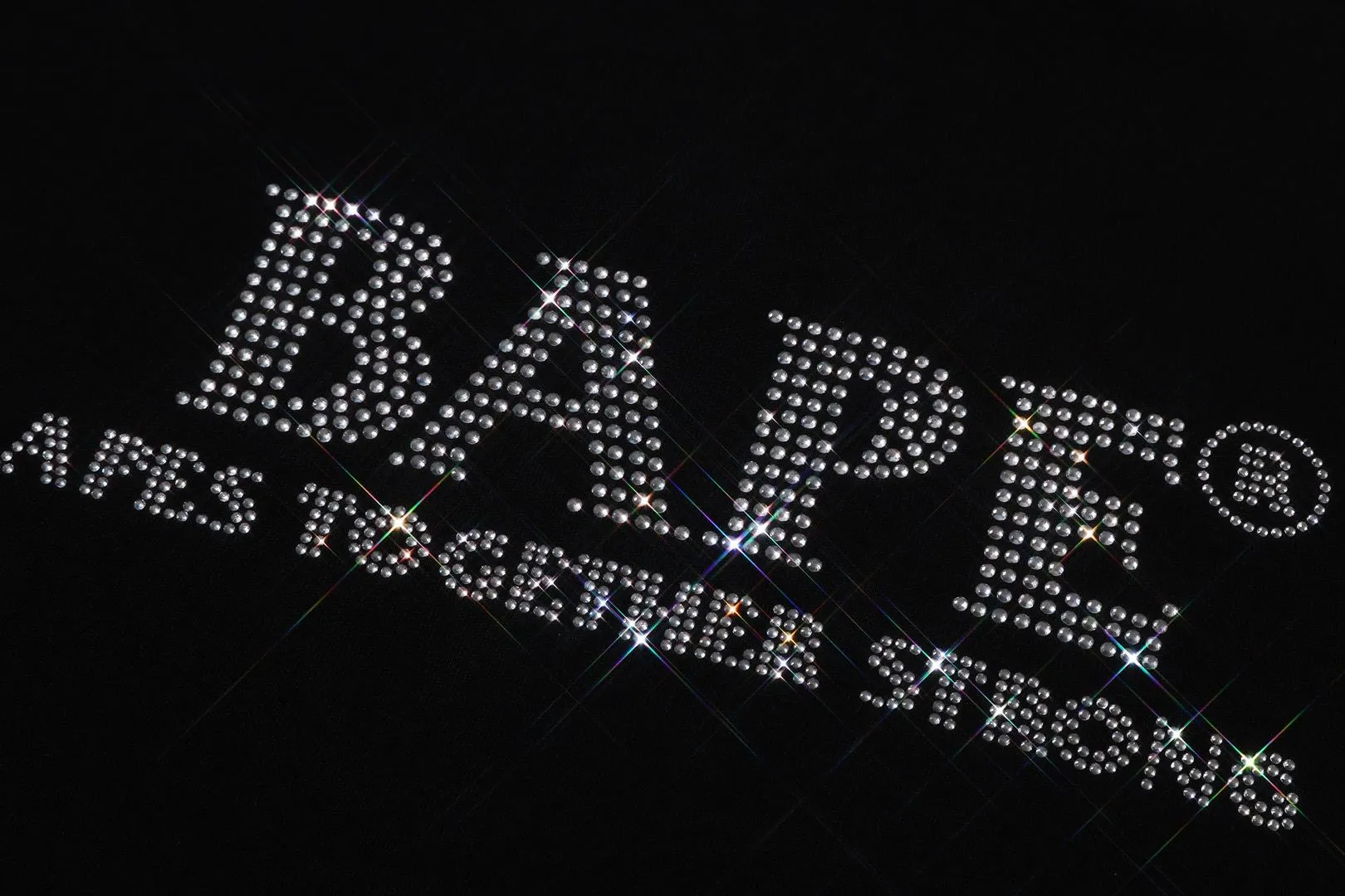 RHINESTONE BAPE LOGO RELAXED FIT TEE sold by Bape product image thumbnail 3