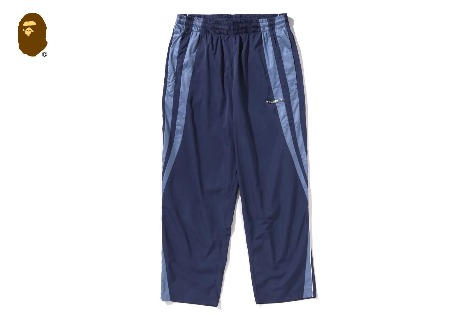 LINE CAMO METAL LOGO RELAXED FIT TRACK PANTS sold by Bape