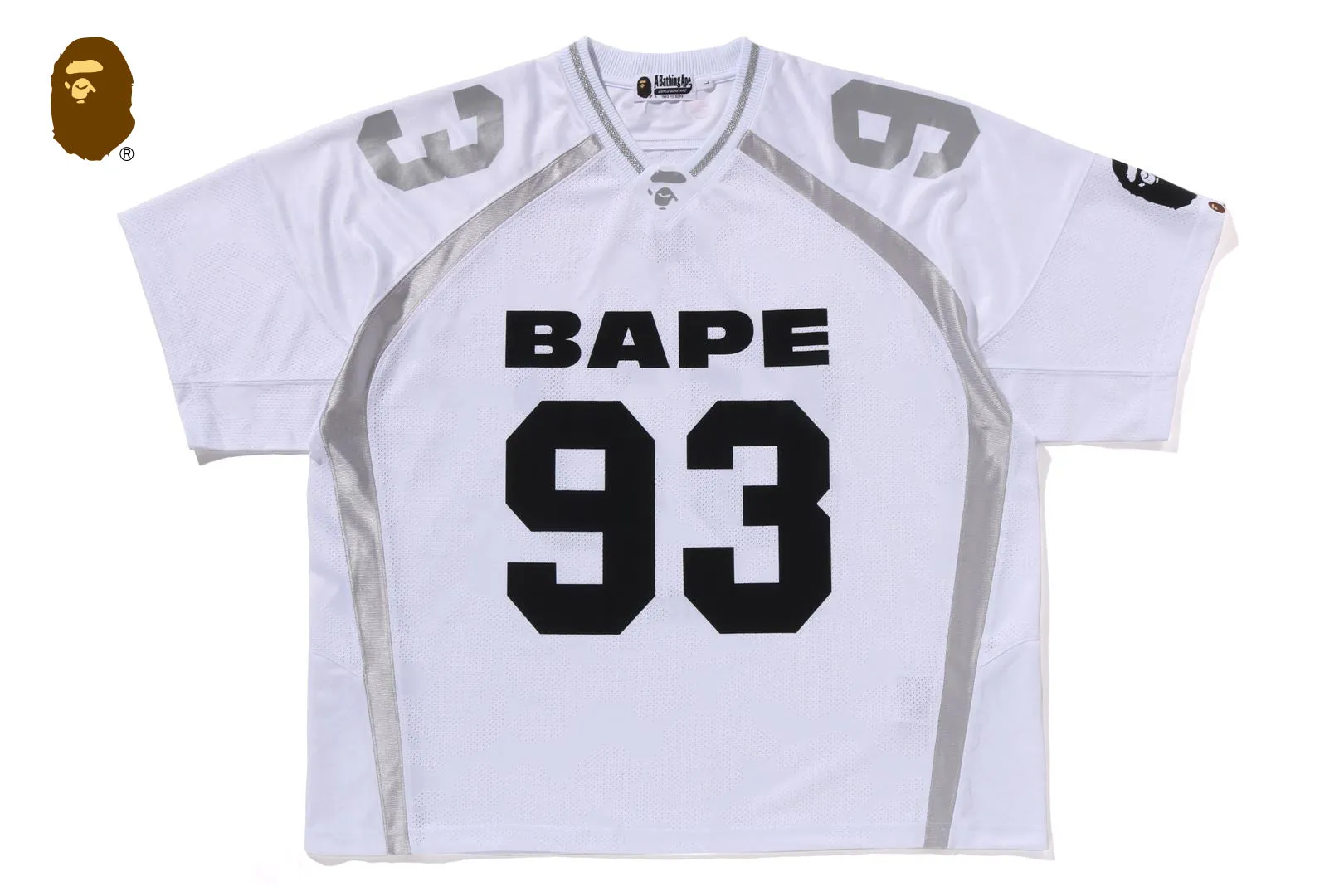 LINE CAMO JACQUARD RELAXED FIT FOOTBALL JERSEY sold by Bape product image thumbnail 4