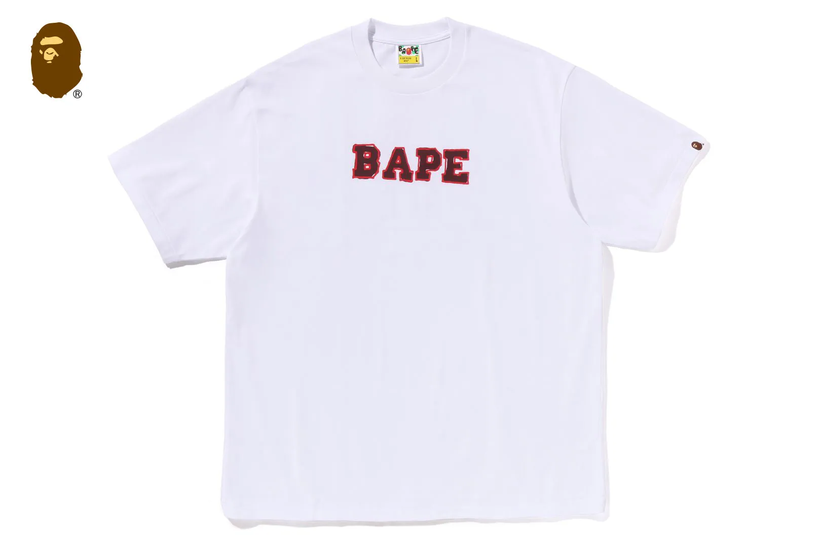 HAND DRAW BAPE LOGO RELAXED FIT TEE sold by Bape