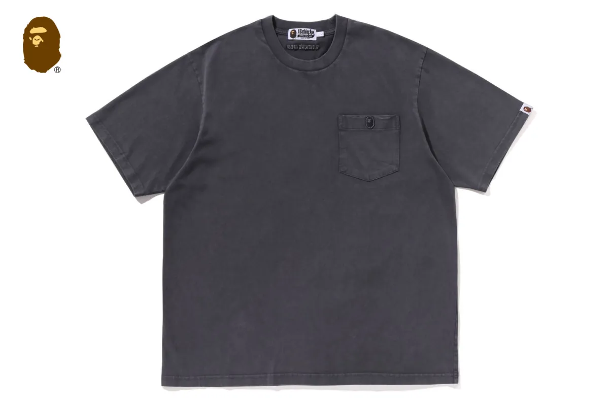 GARMENT DYE ONE POINT RELAXED FIT POCKET TEE sold by Bape