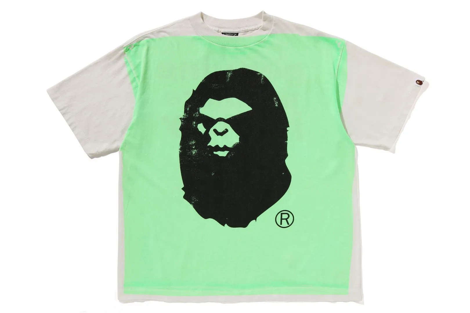 【 BAPE X SAINT MXXXXXX 】MAD FACE HANDPRINTING TEE sold by Bape