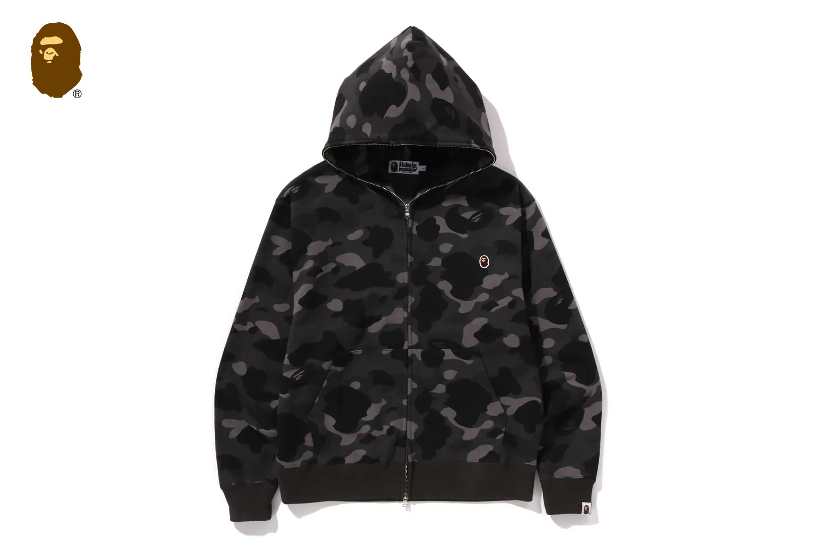 ONE POINT COLOR CAMO CROPPED FULL ZIP HOODIE sold by Bape product image thumbnail 4