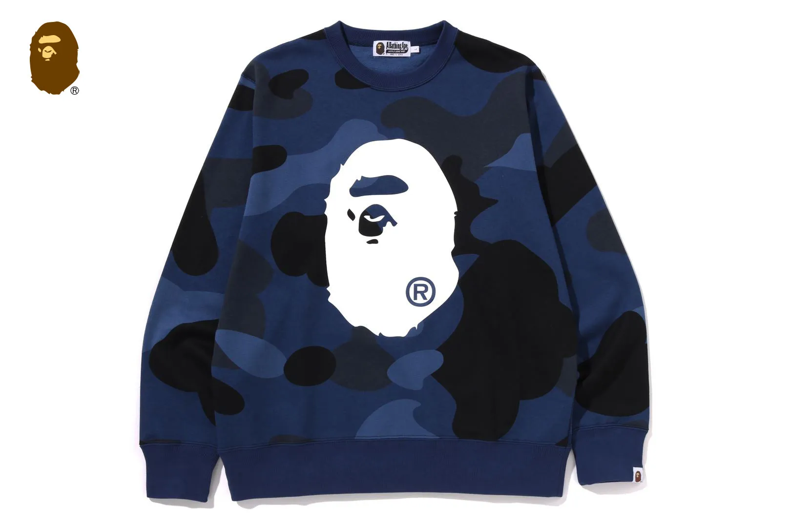 MEGA COLOR CAMO BIG APE HEAD CREWNECK SWEATSHIRT sold by Bape product image thumbnail 4