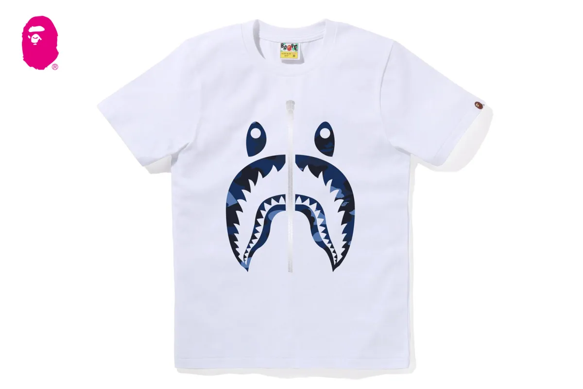 COLOR CAMO SHARK TEE sold by Bape