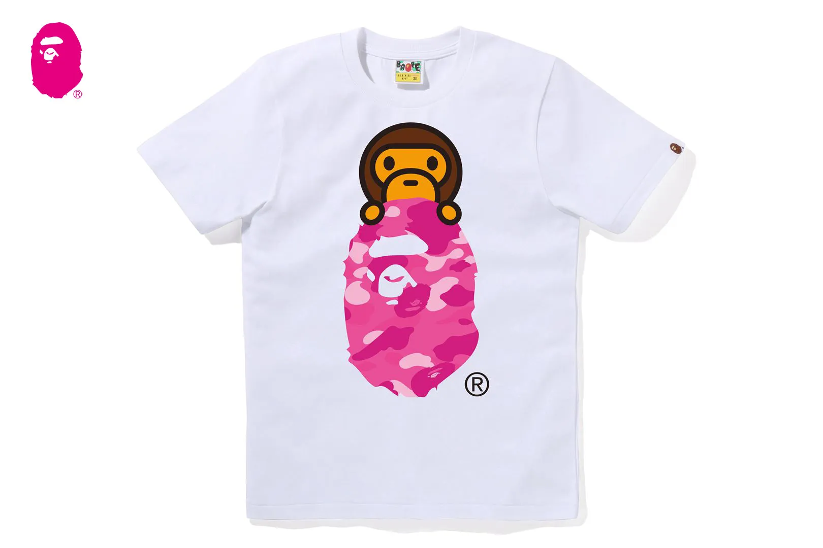 COLOR CAMO MILO ON APE HEAD TEE sold by Bape