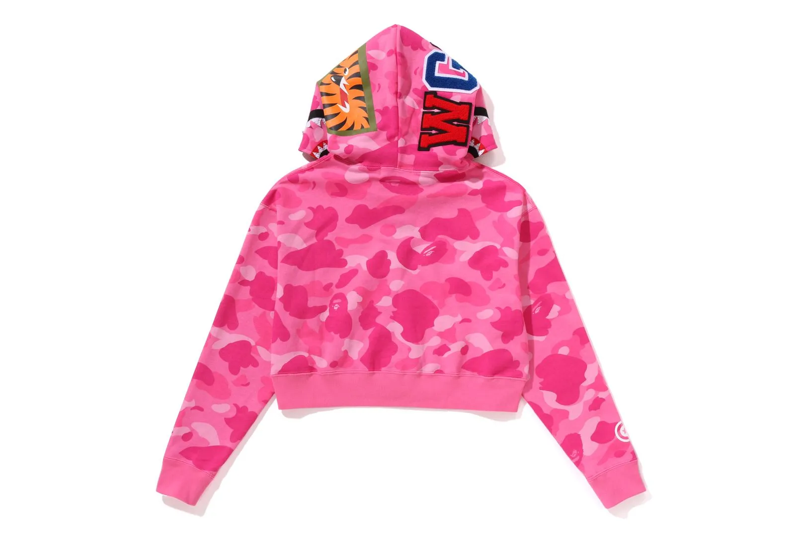 COLOR CAMO CRYSTAL STONE SHARK CROPPED FULL ZIP HOODIE sold by Bape product image thumbnail 3