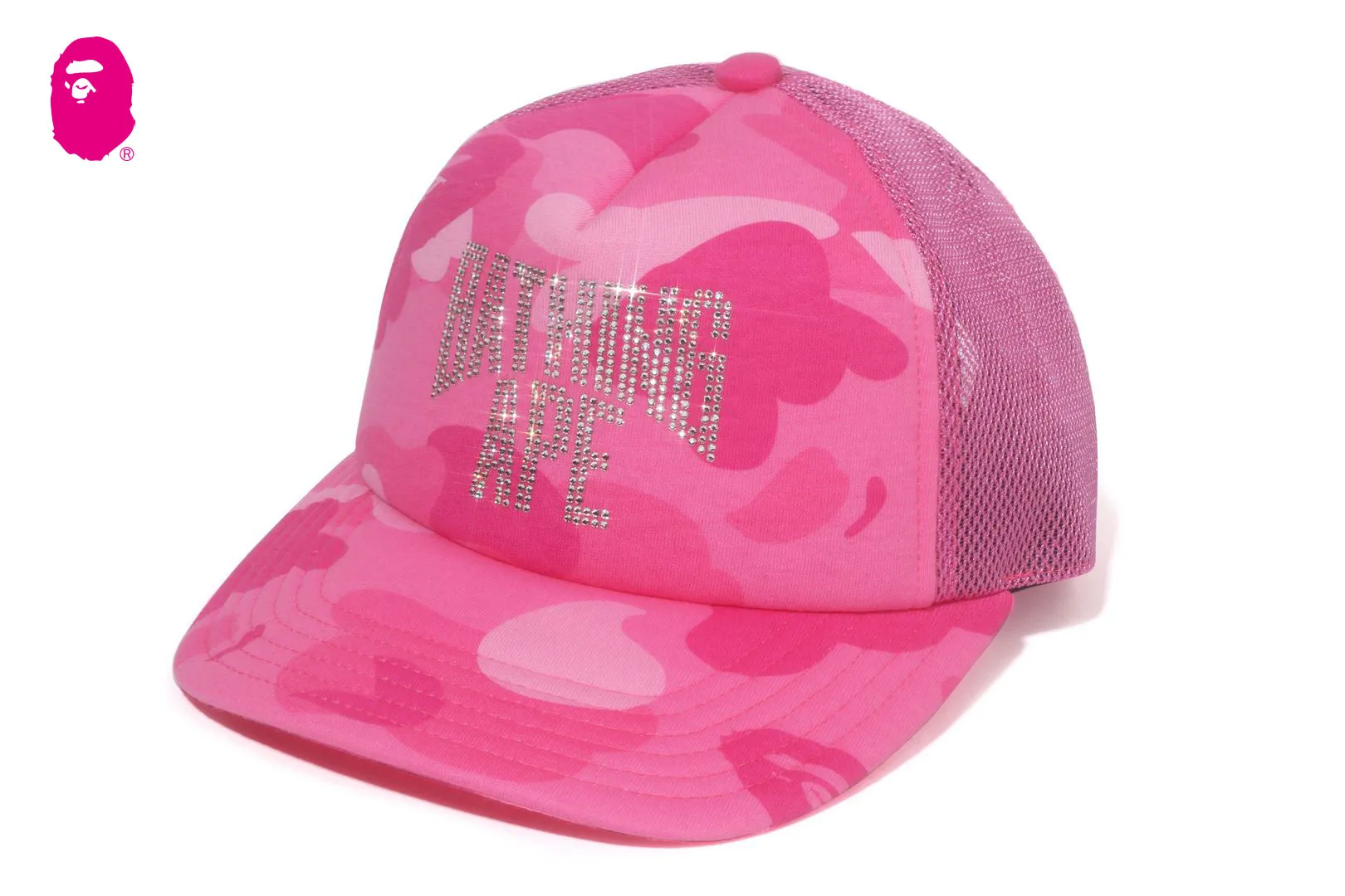 COLOR CAMO CRYSTAL BATHING APE LOGO MESH CAP sold by Bape product image thumbnail 5