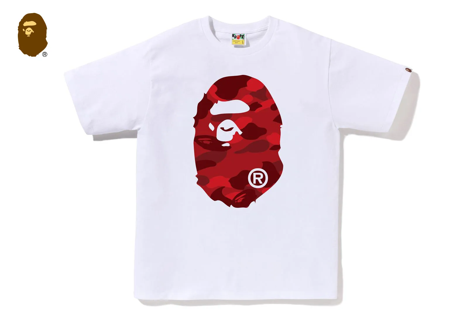 COLOR CAMO BIG APE HEAD TEE sold by Bape product image thumbnail 3