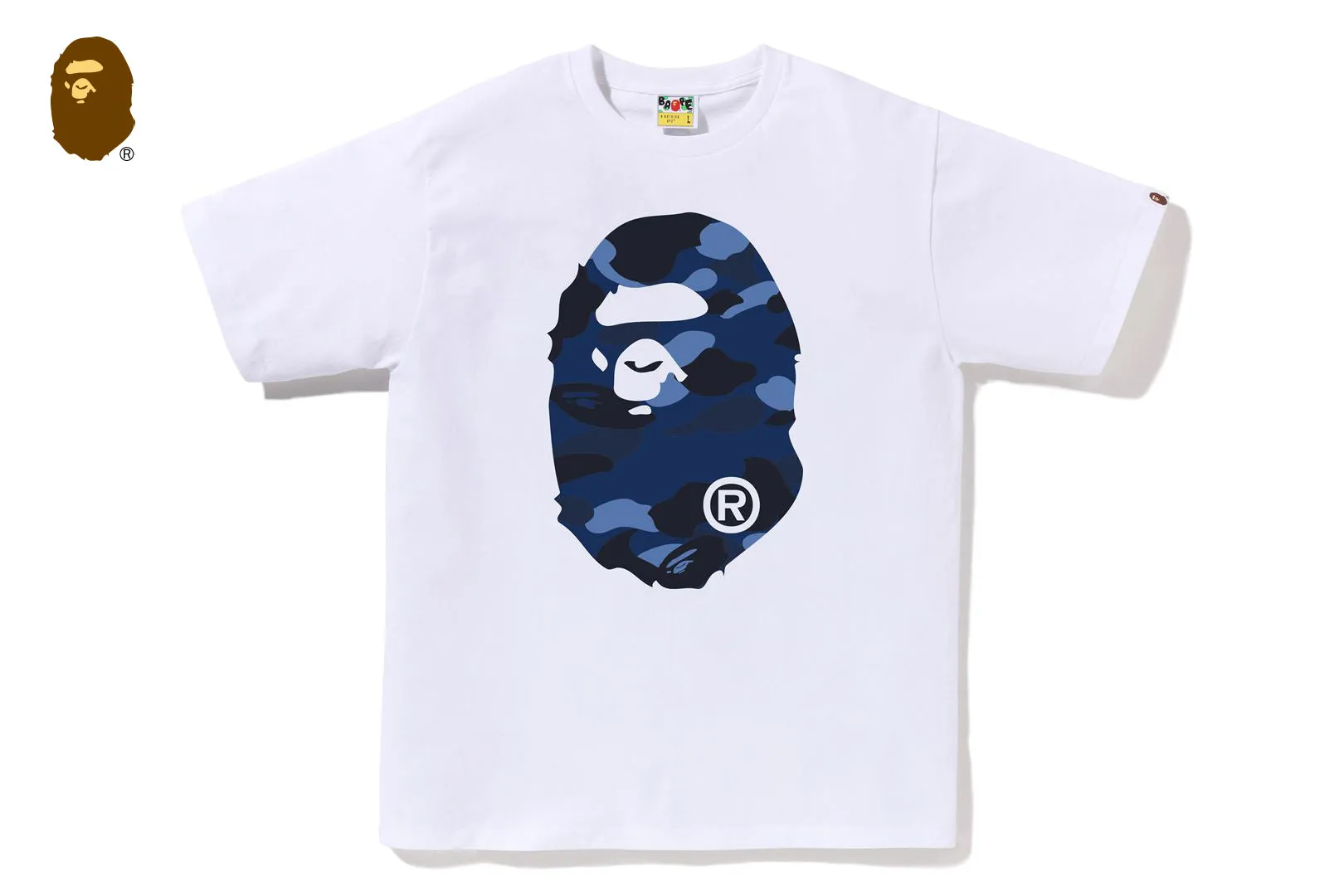 COLOR CAMO BIG APE HEAD TEE sold by Bape