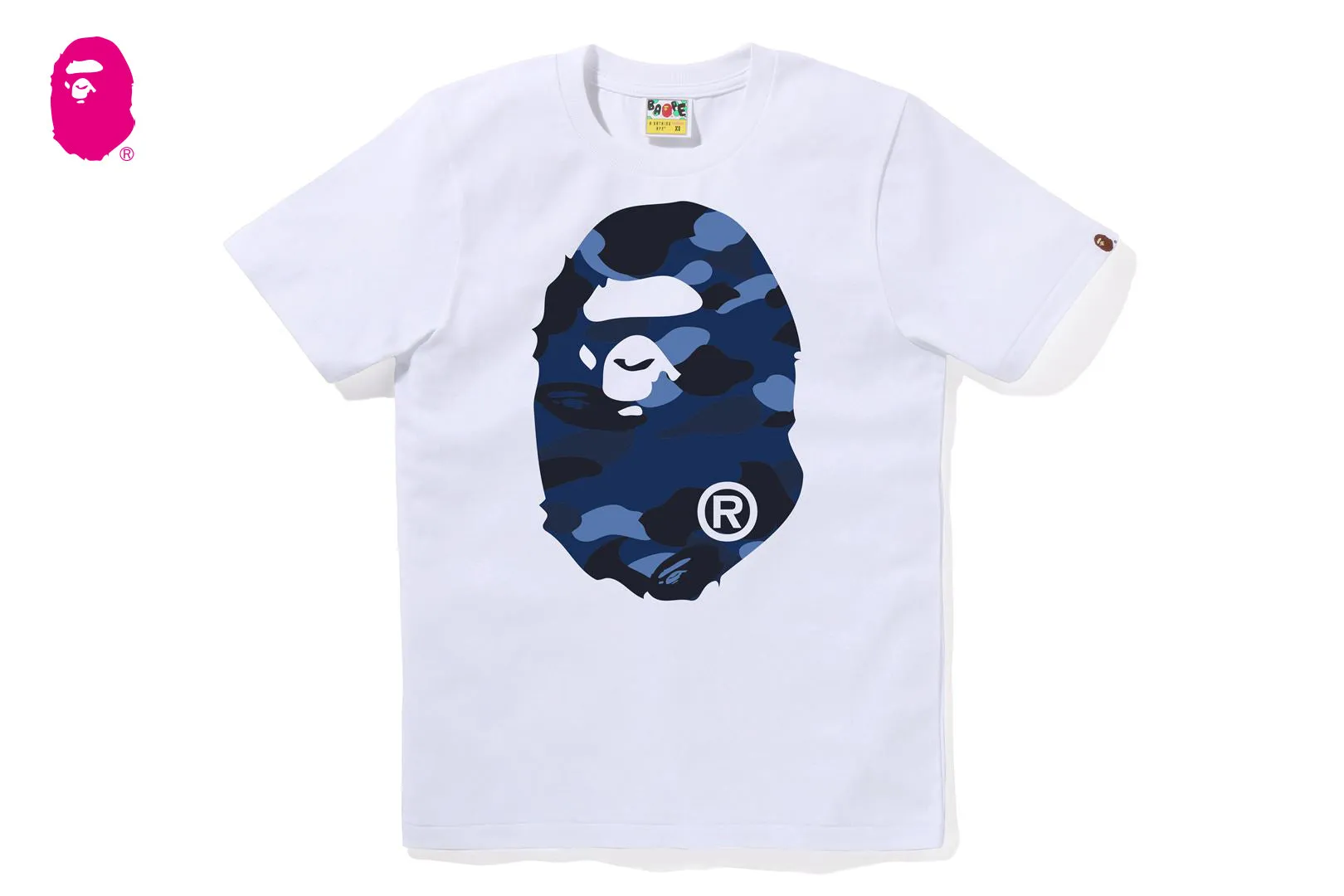 COLOR CAMO BIG APE HEAD TEE sold by Bape