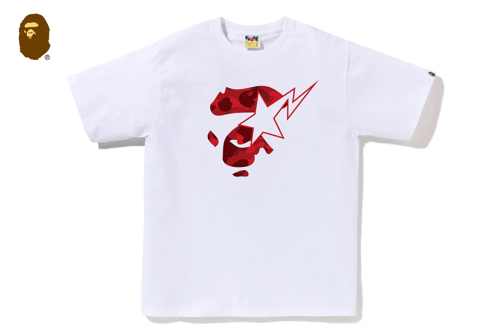 COLOR CAMO APE FACE STA TEE sold by Bape product image thumbnail 5