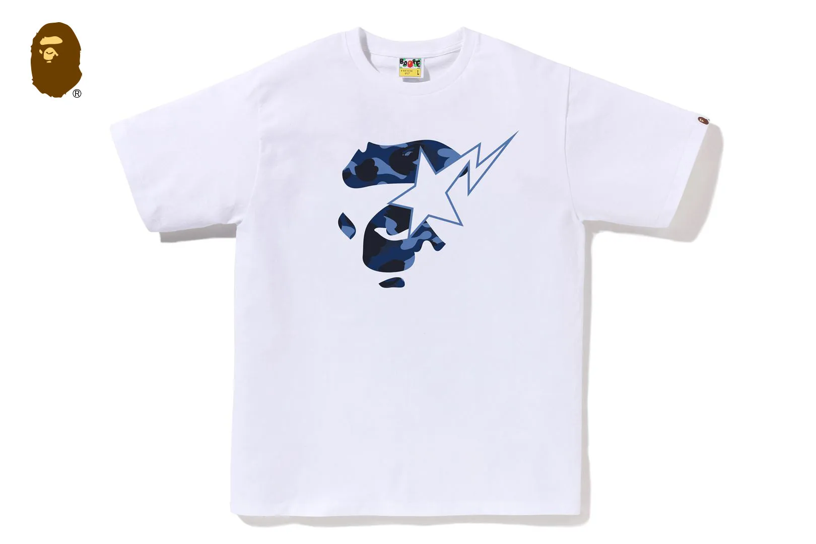 COLOR CAMO APE FACE STA TEE sold by Bape product image thumbnail 3