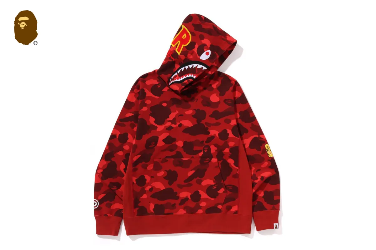 COLOR CAMO 2ND SHARK PULLOVER HOODIE sold by Bape