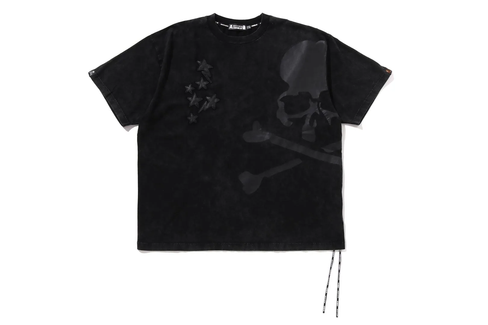 【 BAPE X MMJ 】LEATHER STA PATCH SKULL RELAXED FIT TEE 16TH sold by Bape