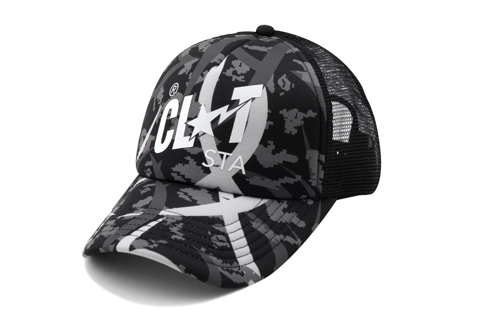 【 BAPE X CLOT 】EGRA CAMO TRUCKER CAP sold by Bape