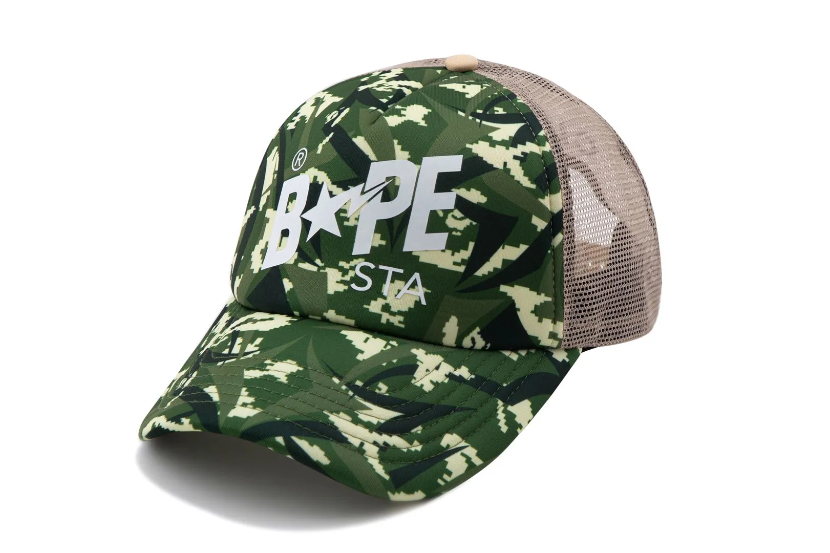 【 BAPE X CLOT 】EGRA CAMO TRUCKER CAP sold by Bape product image thumbnail 4