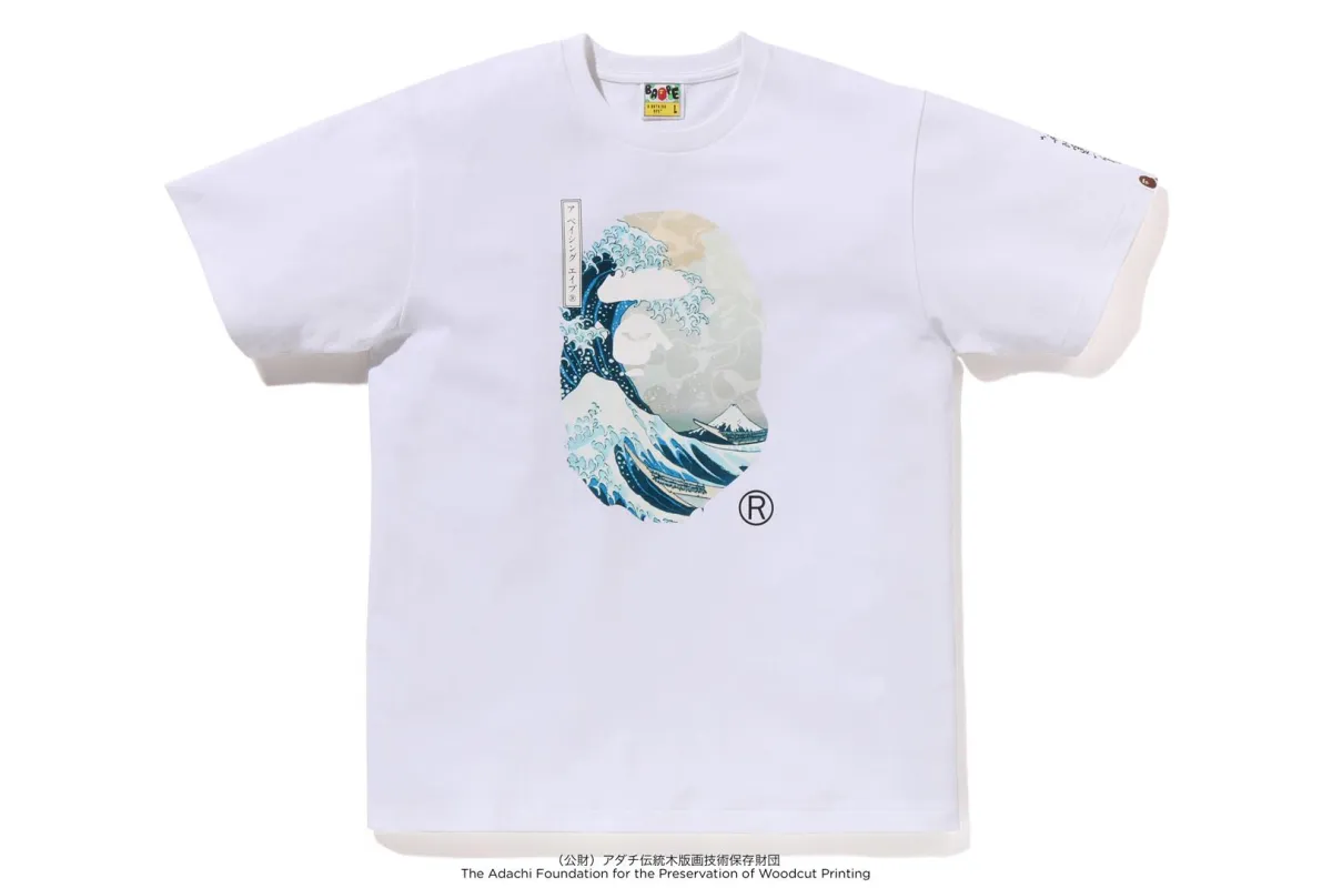 【 BAPE X UKIYO-E 】APE HEAD TEE #1 sold by Bape