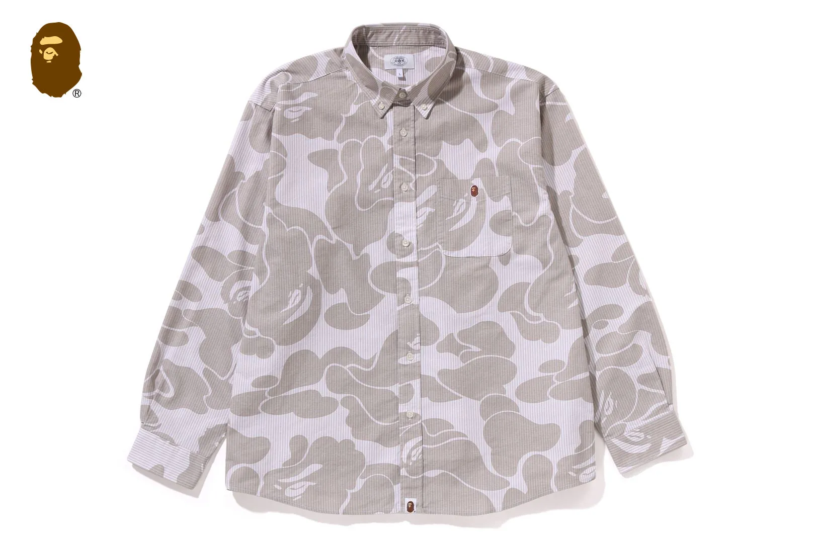 STRIPE CAMO RELAXED FIT SHIRT sold by Bape product image thumbnail 4