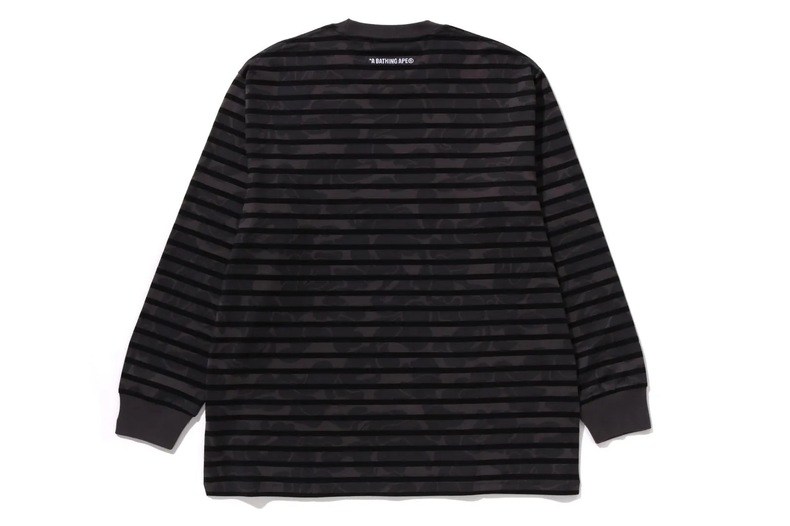 SOLID CAMO ONE POINT RELAXED FIT STRIPE LS TEE sold by Bape product image thumbnail 2