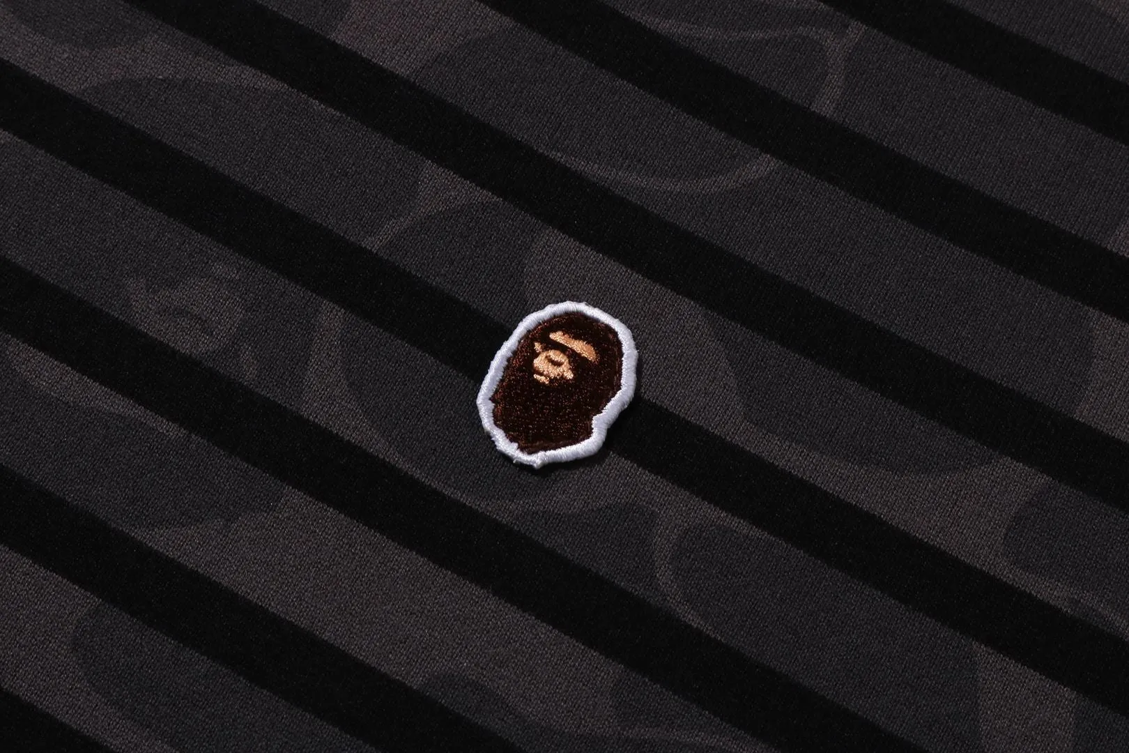 SOLID CAMO ONE POINT RELAXED FIT STRIPE LS TEE sold by Bape product image thumbnail 3