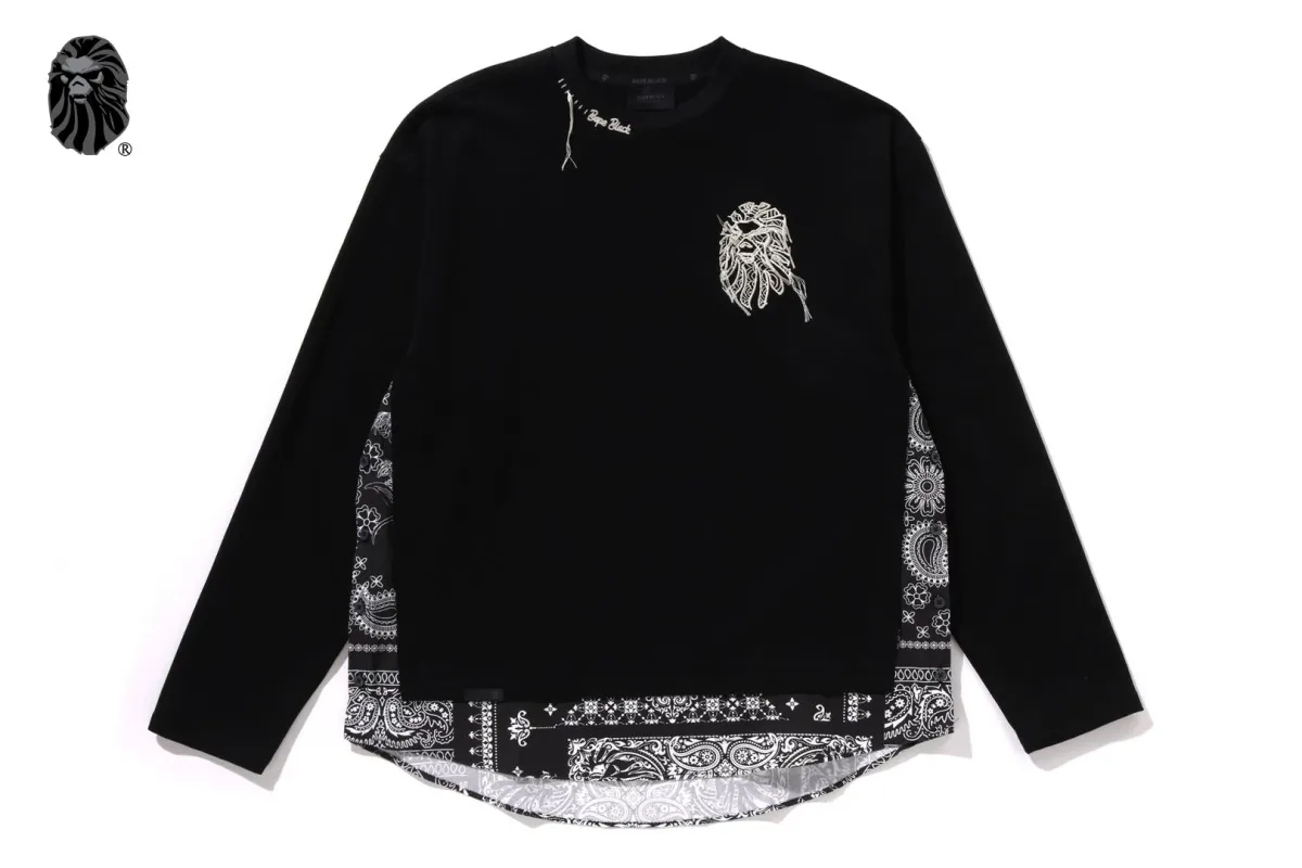 SIDE SLITTED LONG SLEEVES TEE sold by Bape
