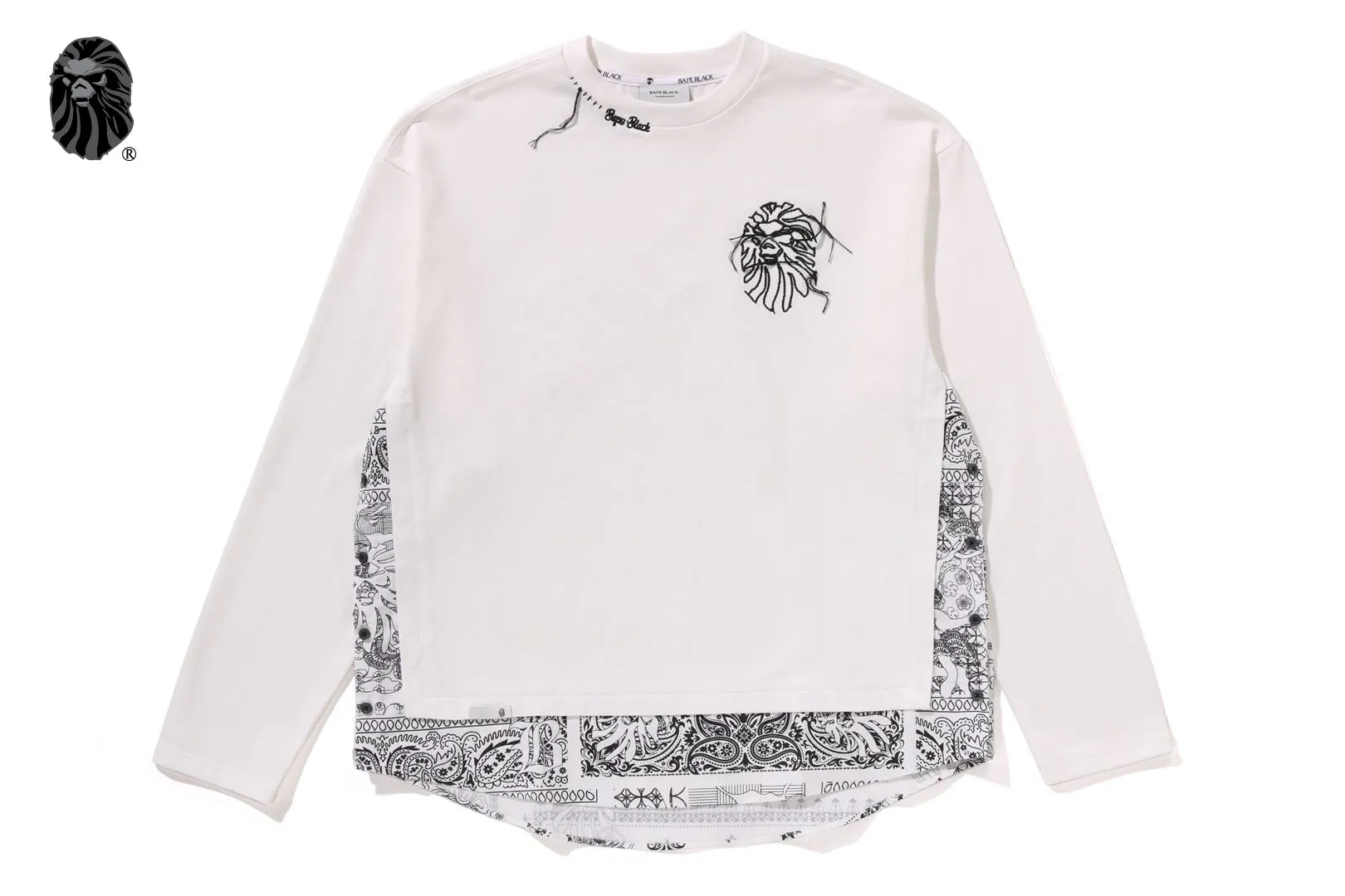 SIDE SLITTED LONG SLEEVES TEE sold by Bape product image thumbnail 3