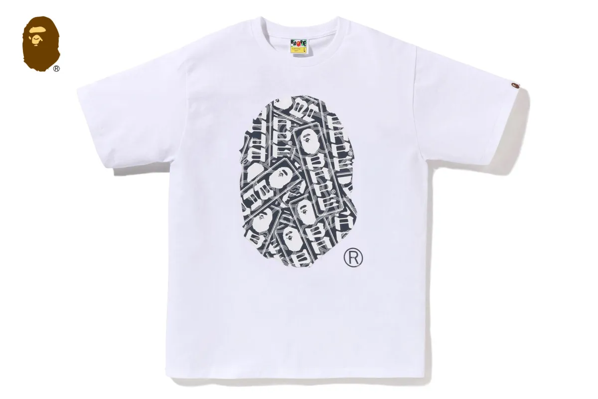 JAPANESE CLOUD CAMO LABEL TEE sold by Bape