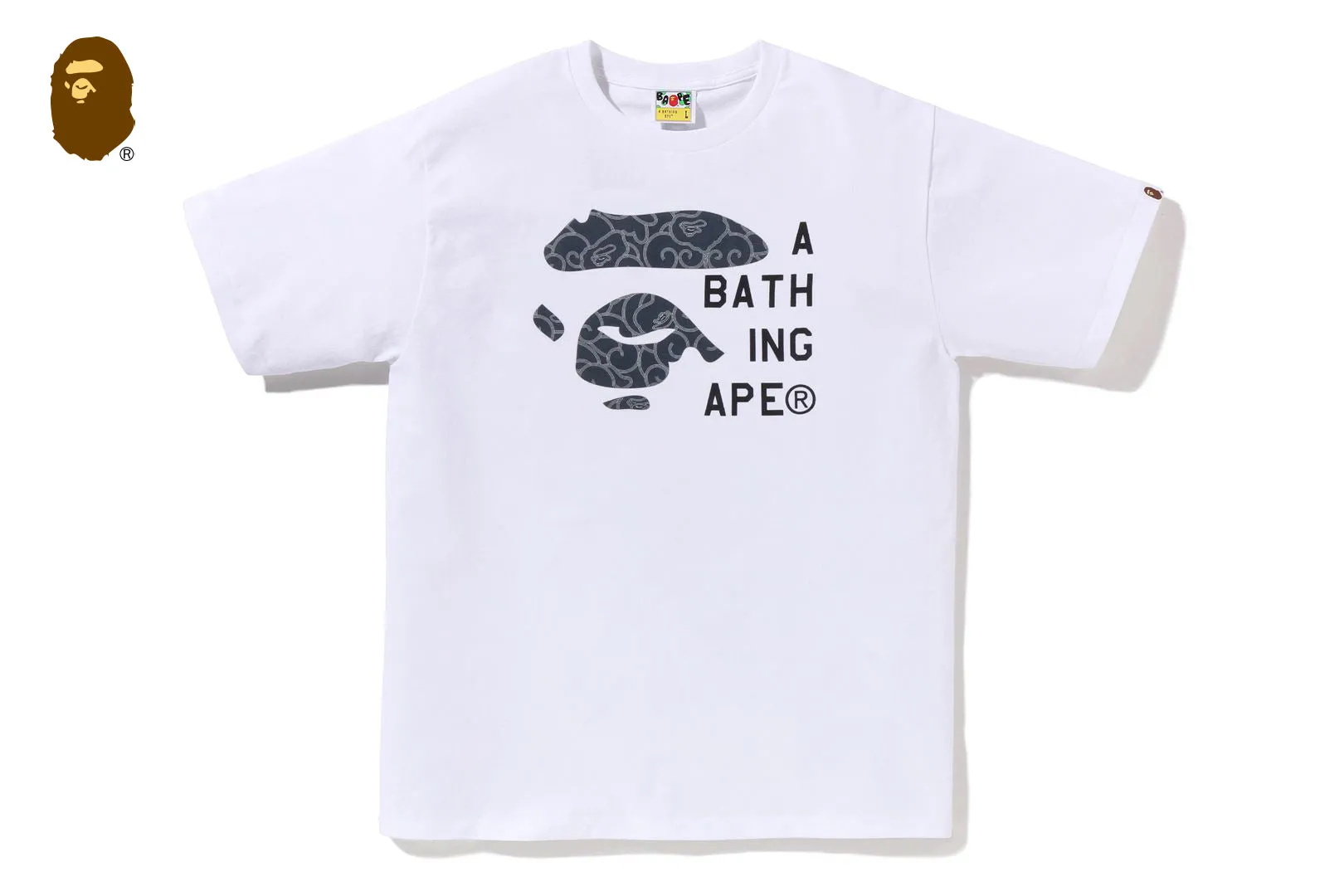 JAPANESE CLOUD CAMO BAPE FACE TAG TEE sold by Bape
