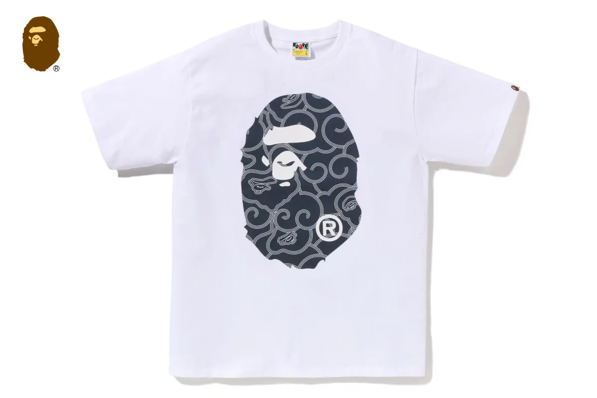 JAPANESE CLOUD CAMO BIG APE HEAD TEE sold by Bape