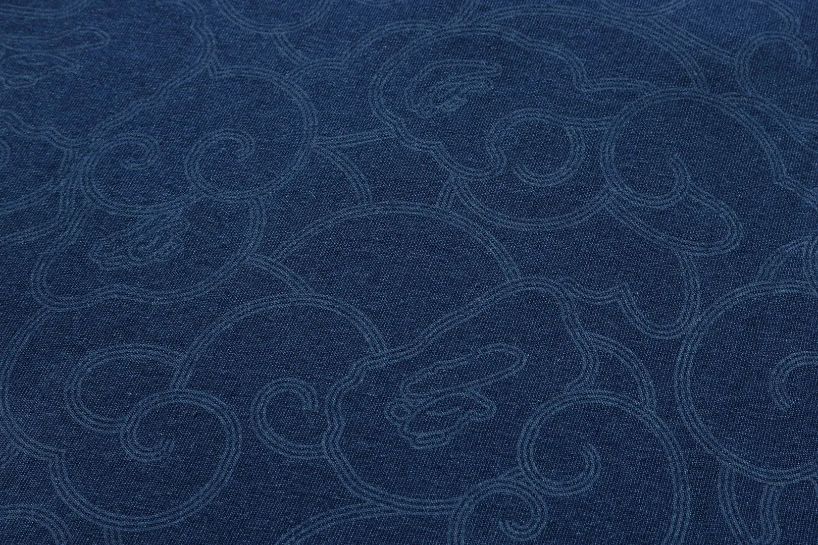 INDIGO DYED CLOUD CAMO COLLEGE RELAXED FIT TEE sold by Bape product image thumbnail 4