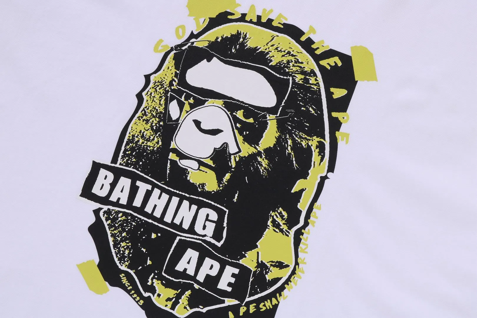 GRAFFITI APE HEAD RELAXED FIT TEE sold by Bape product image thumbnail 3