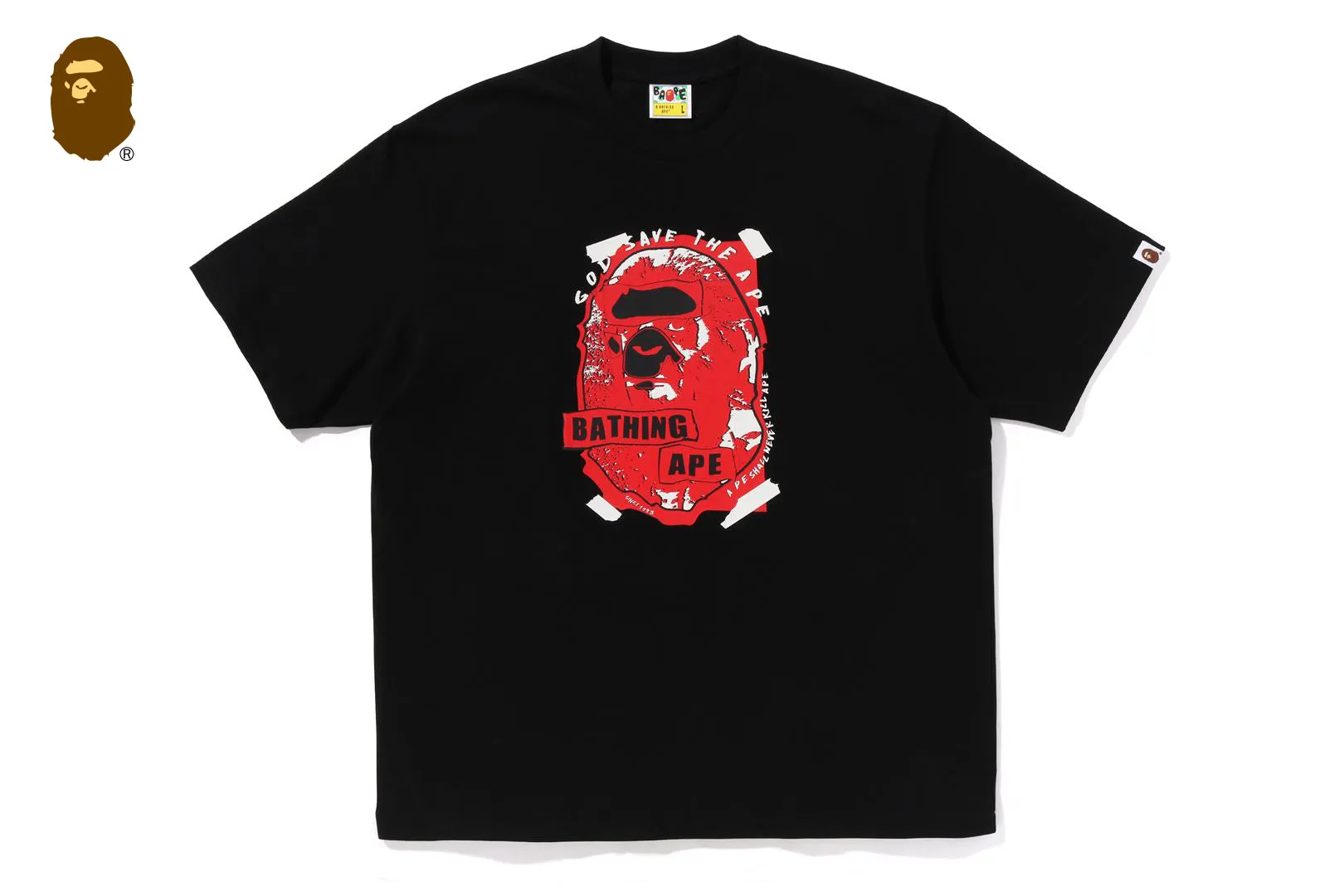 GRAFFITI APE HEAD RELAXED FIT TEE sold by Bape product image thumbnail 4