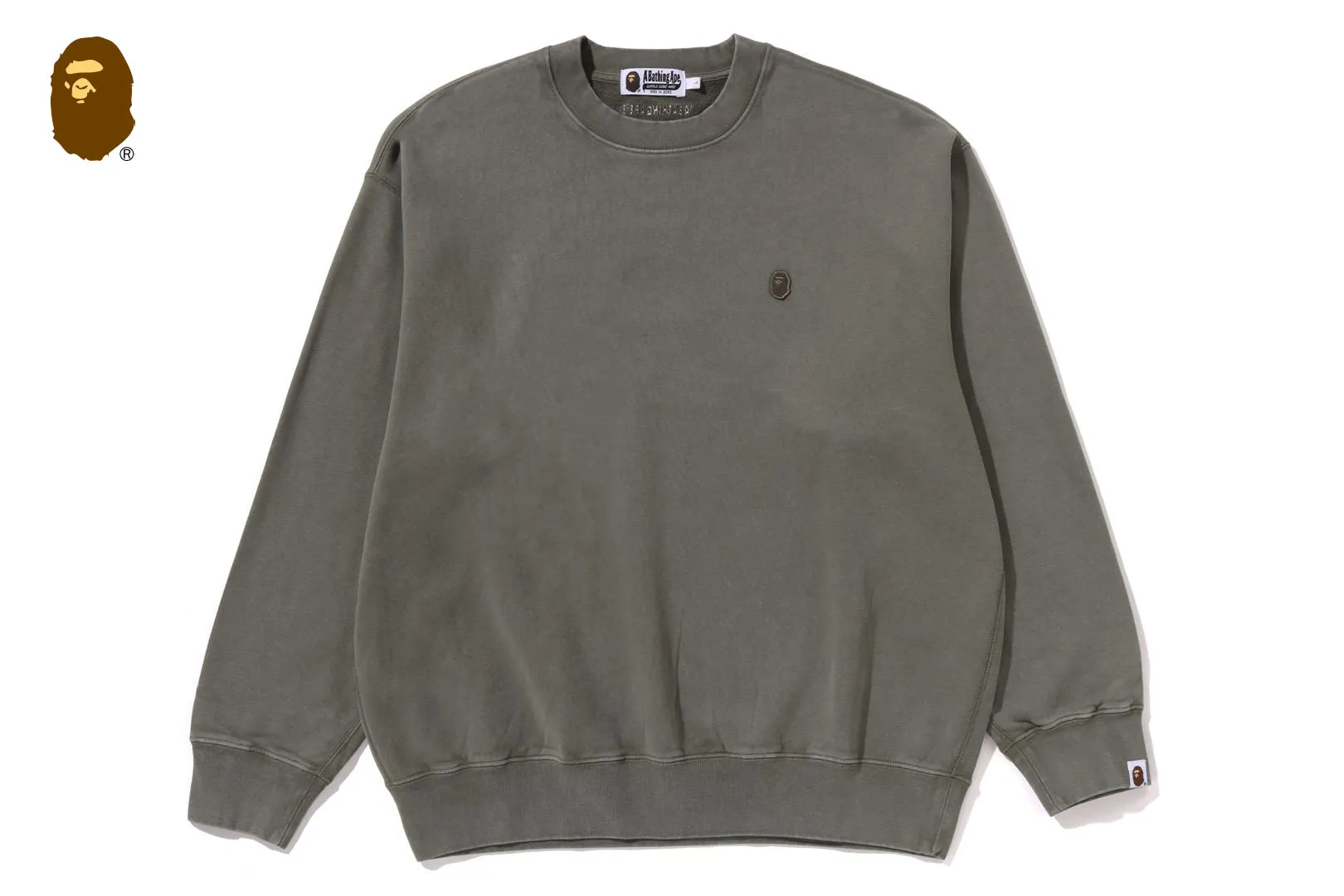 GARMENT DYE ONE POINT RELAXED FIT CREWNECK SWEATSHIRT sold by Bape product image thumbnail 5