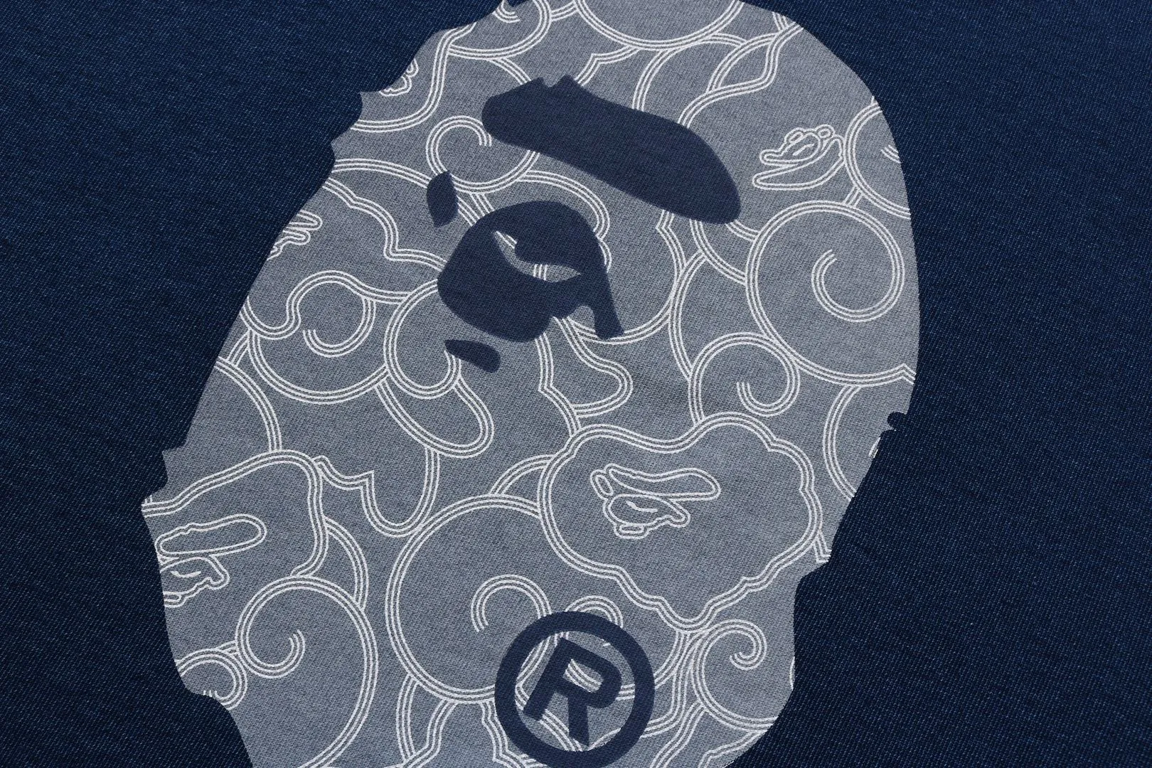 CLOUD CAMO APE HEAD RELAXED FIT CREWNECK SWEATSHIRT sold by Bape product image thumbnail 3