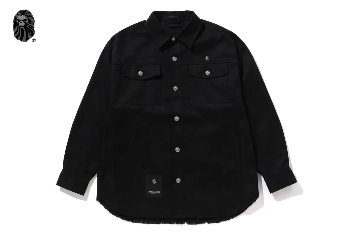 BAPE HEAD TWEED TRIMMED SHACKET #1 sold by Bape