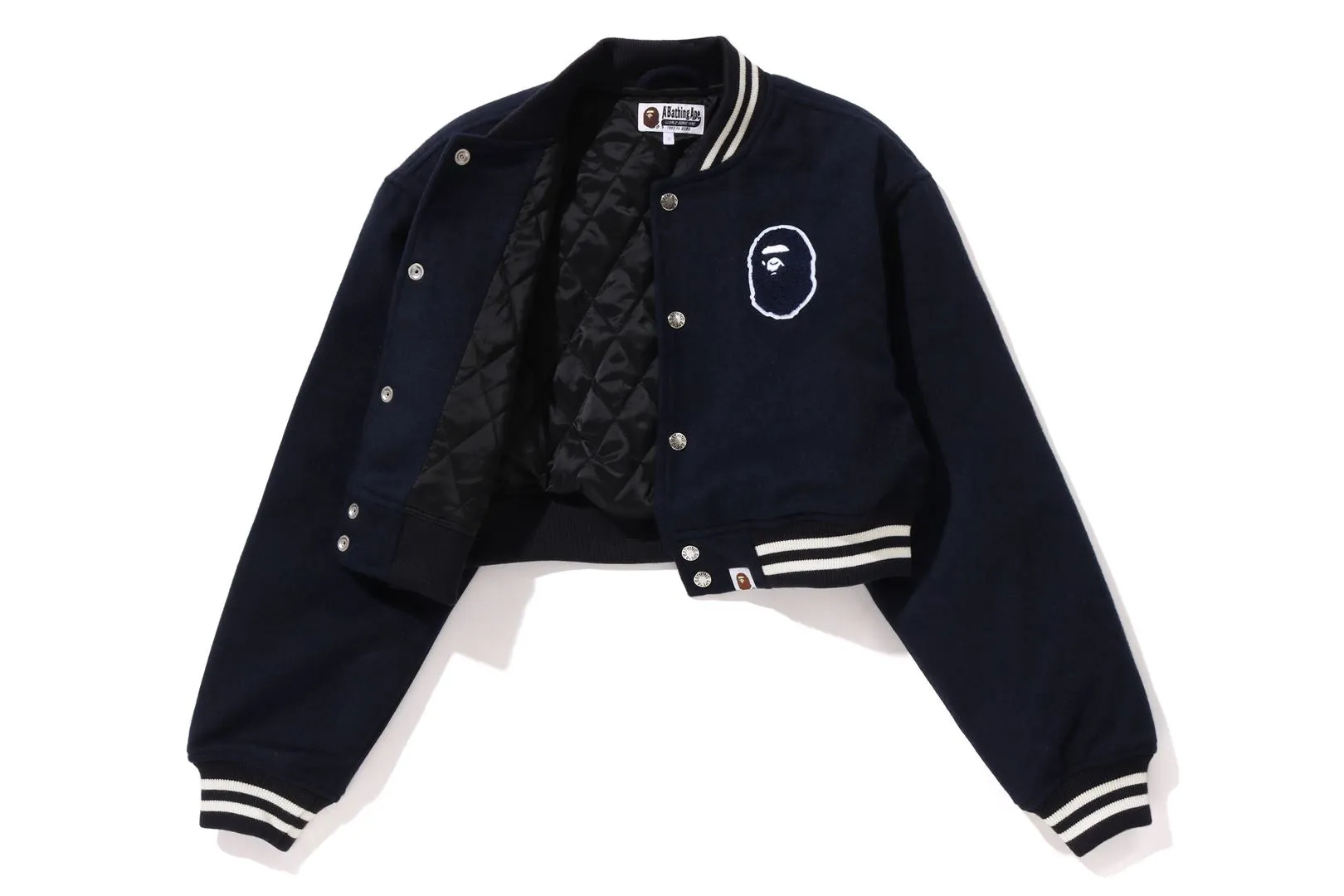 A BATHING APE CROPPED VARSITY JACKET sold by Bape product image thumbnail 3