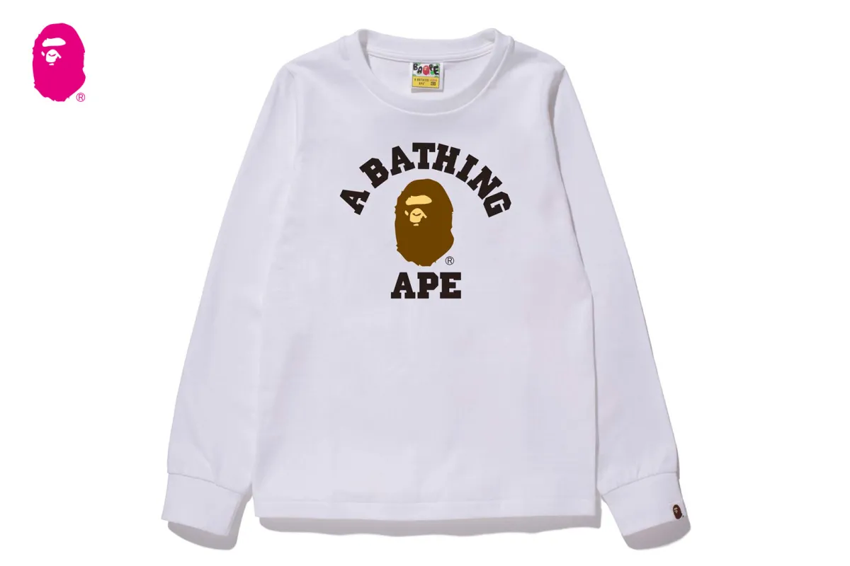 COLLEGE LS TEE sold by Bape