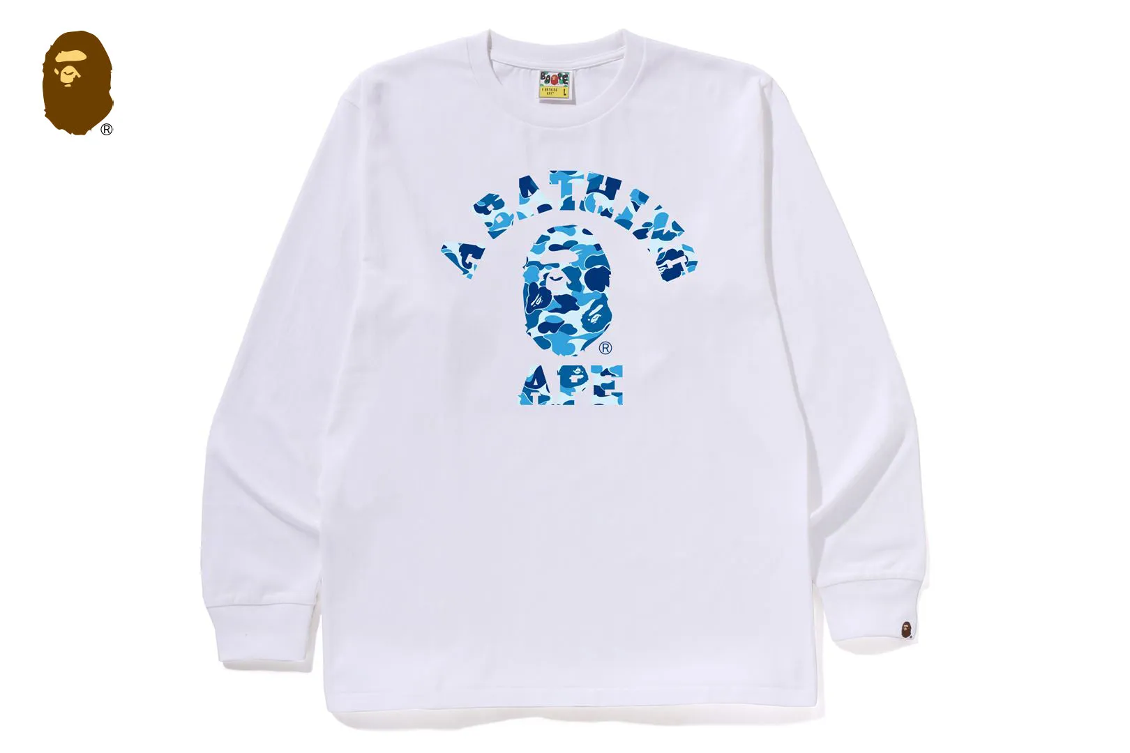 ABC CAMO COLLEGE LS TEE sold by Bape product image thumbnail 3